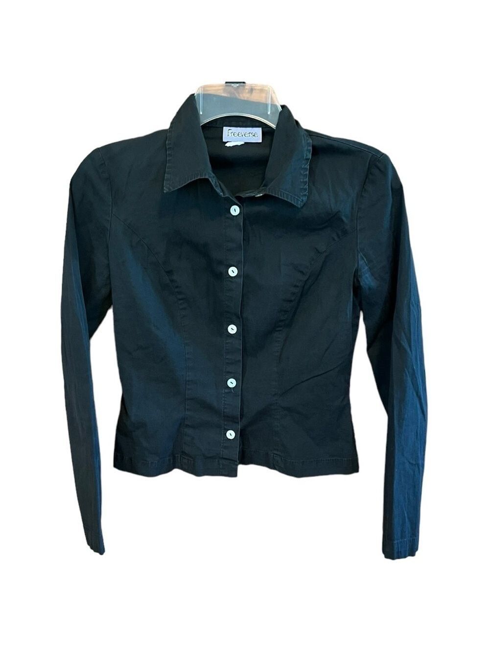 Freeverse Black Button Down Shirt Medium